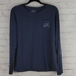 Vinyard Vines Navy Blue Long Sleeve Tshirt. Size Medium youth.